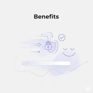 An infographic representing Canitcash's benefits, featuring icons for speed (fast-moving arrows), security (a padlock and shield), and customer satisfaction (a smiling face and checkmark), illustrating the efficient and trustworthy electronics buyback process.
